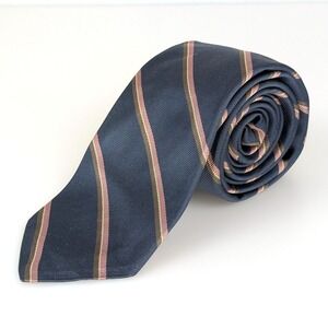 Robert Talbott Nordstrom Mens Necktie Blue Striped Silk Business‎ Career